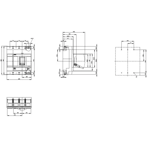 Siemens 3VA1580-6GF42-0AA0 Leistungsschalter 1 St. Einstellbereich (Strom): 560 - 800A Schaltspannung (max.): 690 V/AC, 1000 V/DC Siemens 3VA1580-6GF42-0AA0 Leistungsschalter 1 St. Einstellbereich (Strom): 560 - 800A Schaltspannung (max.): 690 V/AC, 1000 V/DC