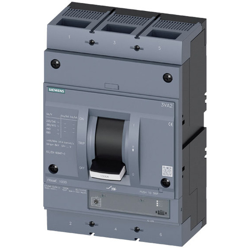 Siemens 3VA2563-5HK32-0AA0 Leistungsschalter 1 St. Einstellbereich (Strom): 250 - 630 A Schaltspann