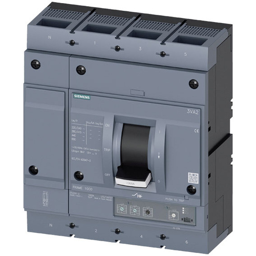Siemens 3VA2563-5HL42-0AA0 Leistungsschalter 1 St. Einstellbereich (Strom): 250 - 630 A Schaltspann