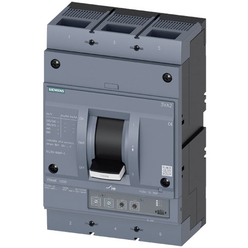 Siemens 3VA2563-5HM32-0AA0 Leistungsschalter 1 St. Einstellbereich (Strom): 250 - 630 A Schaltspann