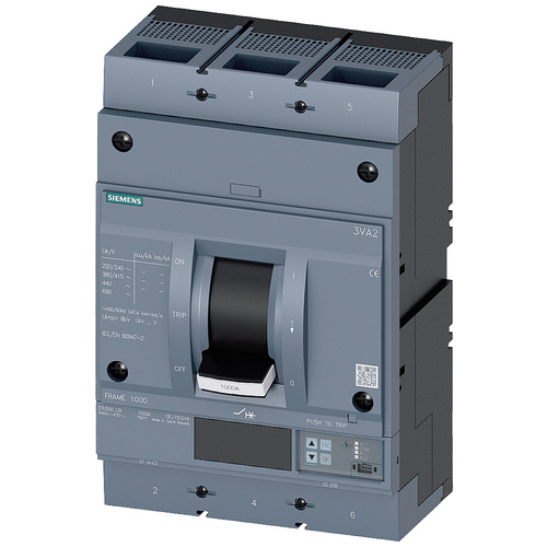 Siemens 3VA2563-5JP32-0AA0 Leistungsschalter 1 St. Einstellbereich (Strom): 252 - 630 A Schaltspann
