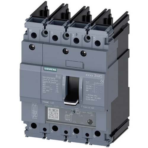 Siemens 3VA5111-6EC41-0AA0 Leistungsschalter 1 St. Einstellbereich (Strom): 110 - 110 A Schaltspann
