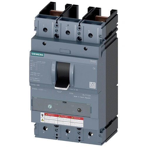 Siemens 3VA5450-6EC61-0AA0 Leistungsschalter 1 St. Einstellbereich (Strom): 500 - 500A Schaltspannung (max.): 600 V/AC, 250 V/DC Siemens 3VA5450-6EC61-0AA0 Leistungsschalter 1 St. Einstellbereich (Strom): 500 - 500A Schaltspannung (max.): 600 V/AC, 250 V/DC