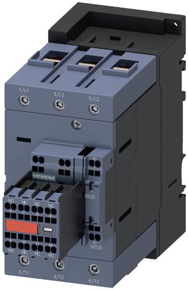 Elektrischer Schütz mit mehreren Anschlussklemmen, geeignet für den Einsatz in industriellen Schaltschränken und Steuerungssystemen.