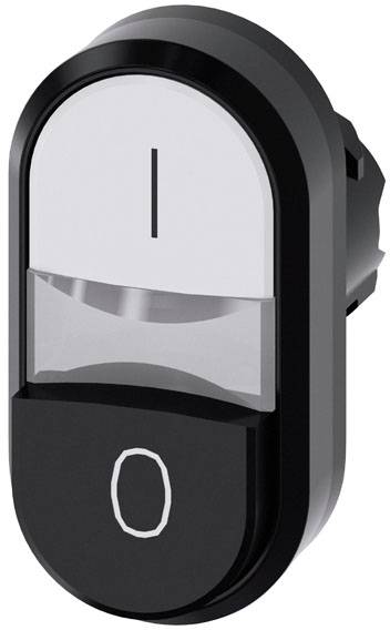 Ein schwarzer Wippschalter mit grauer Markierung für 'Ein' und 'Aus', zeigt die Position 'Aus'.