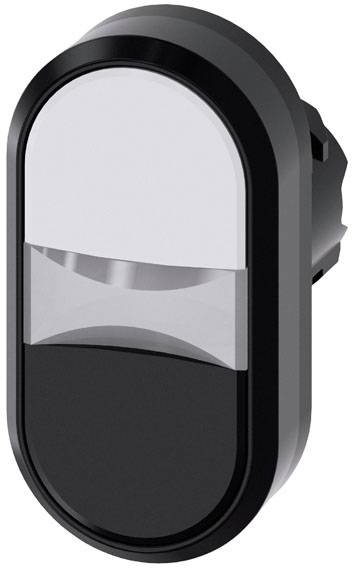 Schwarze, ovale Leuchte mit einer transparenten Mittelpartie auf neutralem Hintergrund; modernes Design und kompakte Form.