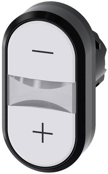 Ein ovaler Wippschalter mit '+' und '-' Symbolen. Schaltet wahrscheinlich elektrische Geräte ein oder aus.