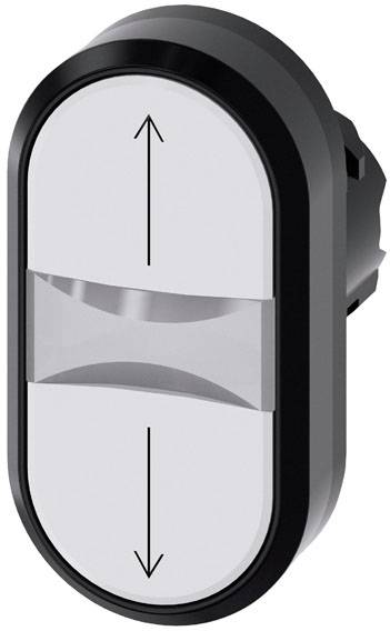 Eleganter Kippschalter mit nach oben und unten gerichteten Pfeilen, schwarzer Rahmen, geeignet für moderne Innenarchitektur.