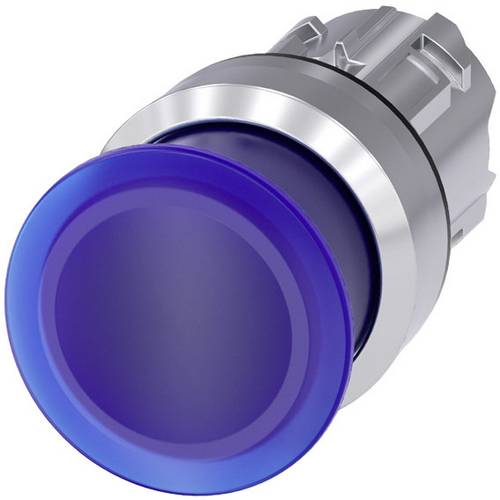 Siemens 3SU10511AD500AA0 3SU1051-1AD50-0AA0 Pilzdrucktaster Frontring Metall, Hochglanz Knopf Silbe