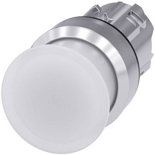 Siemens 3SU10511AD600AA0 3SU1051-1AD60-0AA0 Pilzdrucktaster Frontring Metall, Hochglanz Knopf Silbe