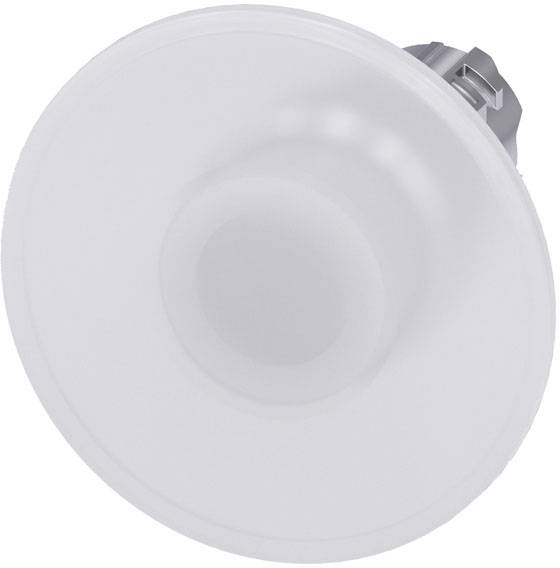 Runde, weiße LED-Leuchte für Deckenmontage, schwenkbar, mit grauem Montageclip auf der Rückseite.