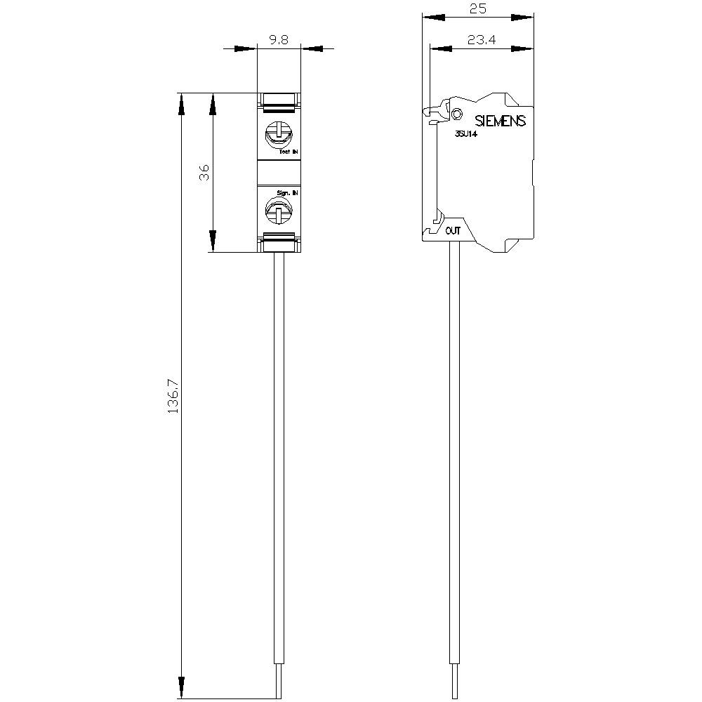 Siemens 3SU1400-2CK10-1AA0 LED-Modul 240V DC/AC 1St.
