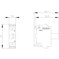 Siemens 3SU1401-2BF40-3AA0 LED-Modul Grün 230 V/AC 1 St. Siemens 3SU1401-2BF40-3AA0 LED-Modul Grün 230 V/AC 1 St.