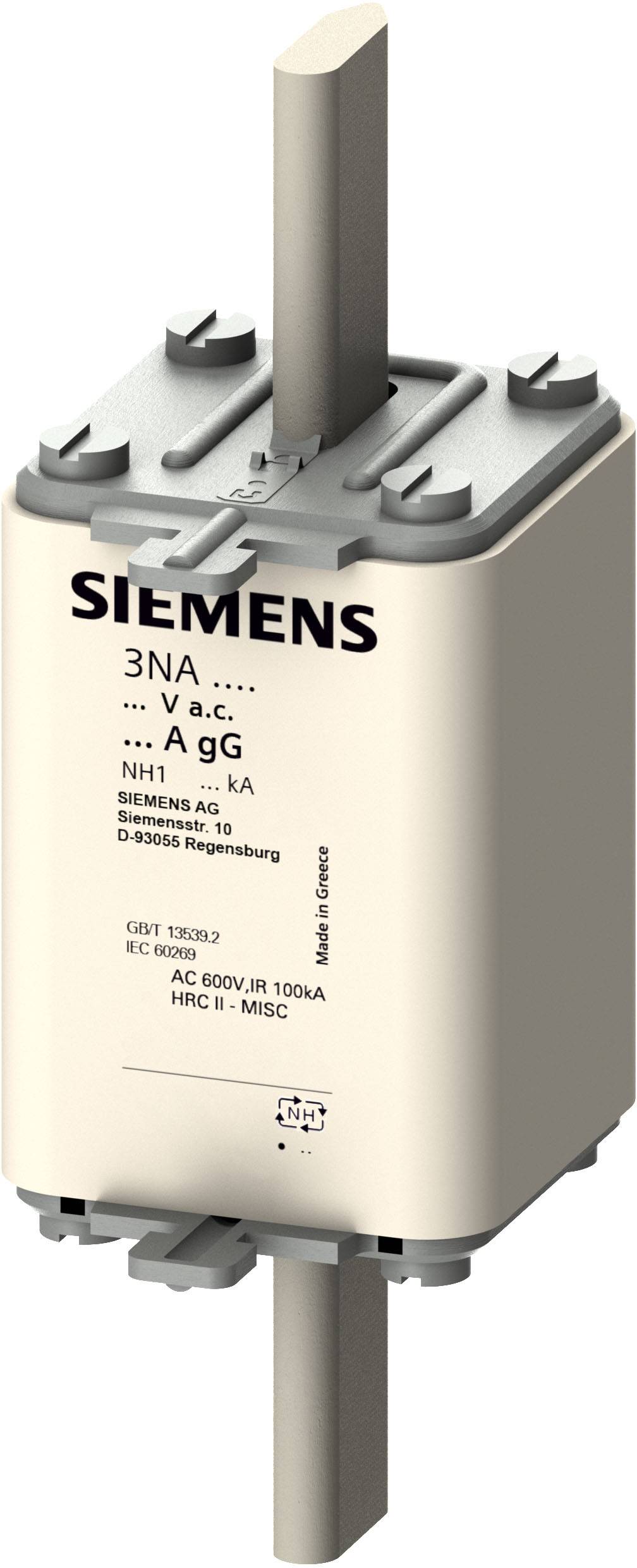 Siemens 3NA31446 Sicherungseinsatz Sicherungsgröße = 1 250A 690 V/AC, 440 V/DC 1St.