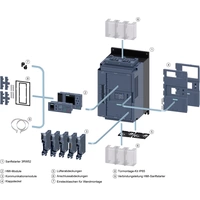 Siemens 3RW5234-2TC05 3RW52342TC05 Sanftstarter Motorleistung bei 400V 55kW Motorleistung bei 230V 30kW 200 V, 600V Nennstrom 113A Siemens 3RW5234-2TC05 3RW52342TC05 Sanftstarter Motorleistung bei 400V 55kW Motorleistung bei 230V 30kW 200 V, 600V Nennstrom 113A
