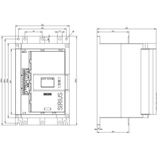Siemens 3RW5234-2TC05 3RW52342TC05 Sanftstarter Motorleistung bei 400V 55kW Motorleistung bei 230V 30kW 200 V, 600V Nennstrom 113A Siemens 3RW5234-2TC05 3RW52342TC05 Sanftstarter Motorleistung bei 400V 55kW Motorleistung bei 230V 30kW 200 V, 600V Nennstrom 113A