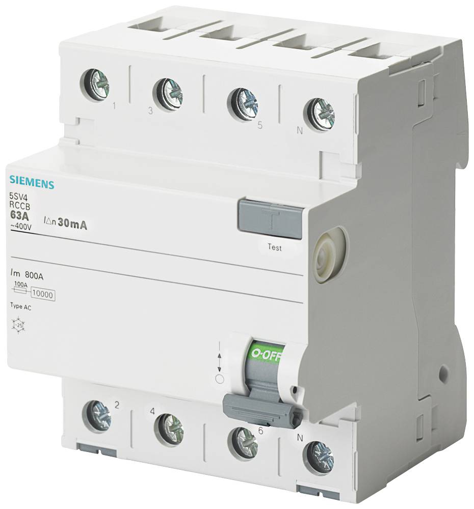 Siemens 5SV43440MB 5SV4344-0MB Fehlerstrom-Schutzschalter AC