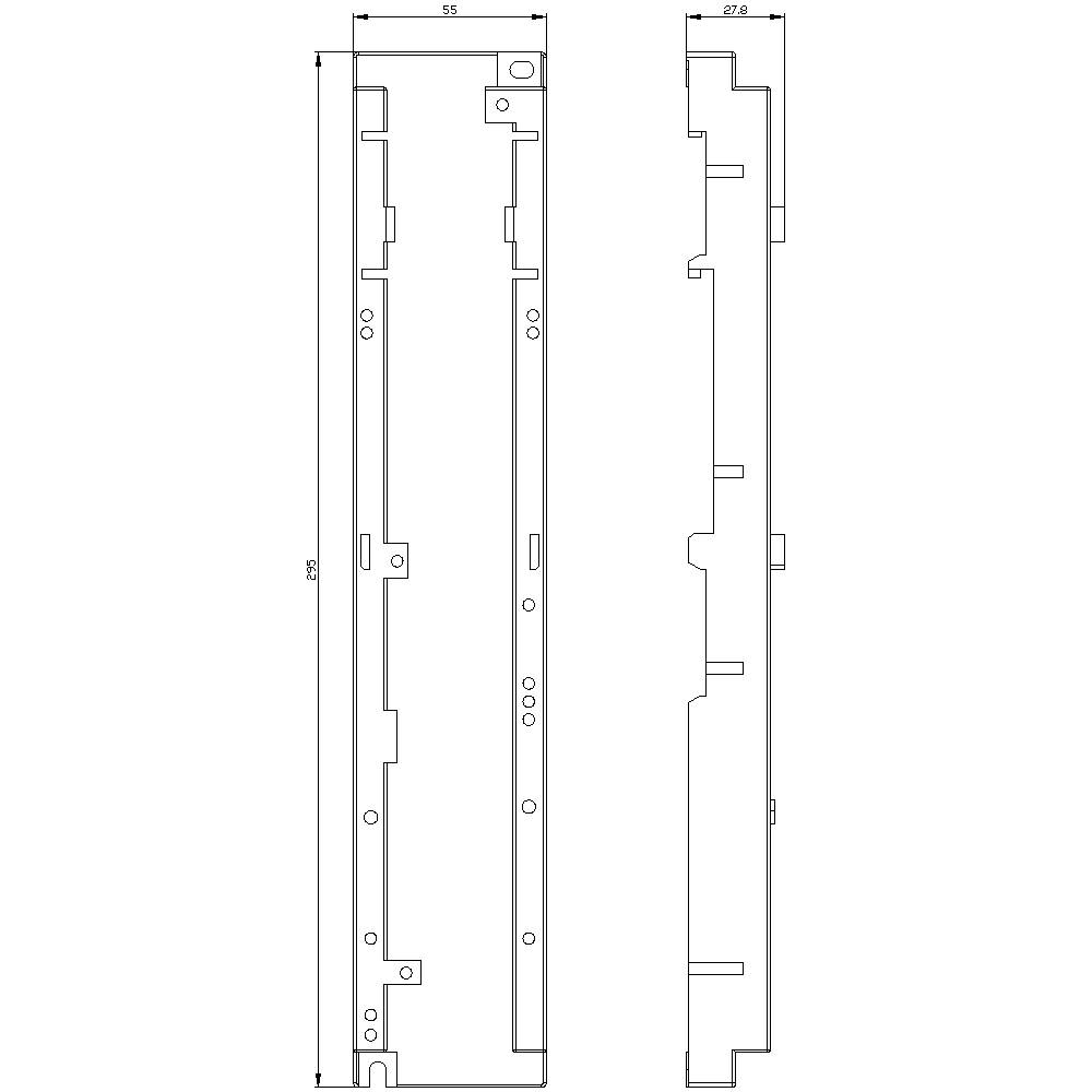 Siemens 3RA2932-1AA00 Hutschienenadapter, zur mechanischen Befestigung von Leistungsschalter / Schütz