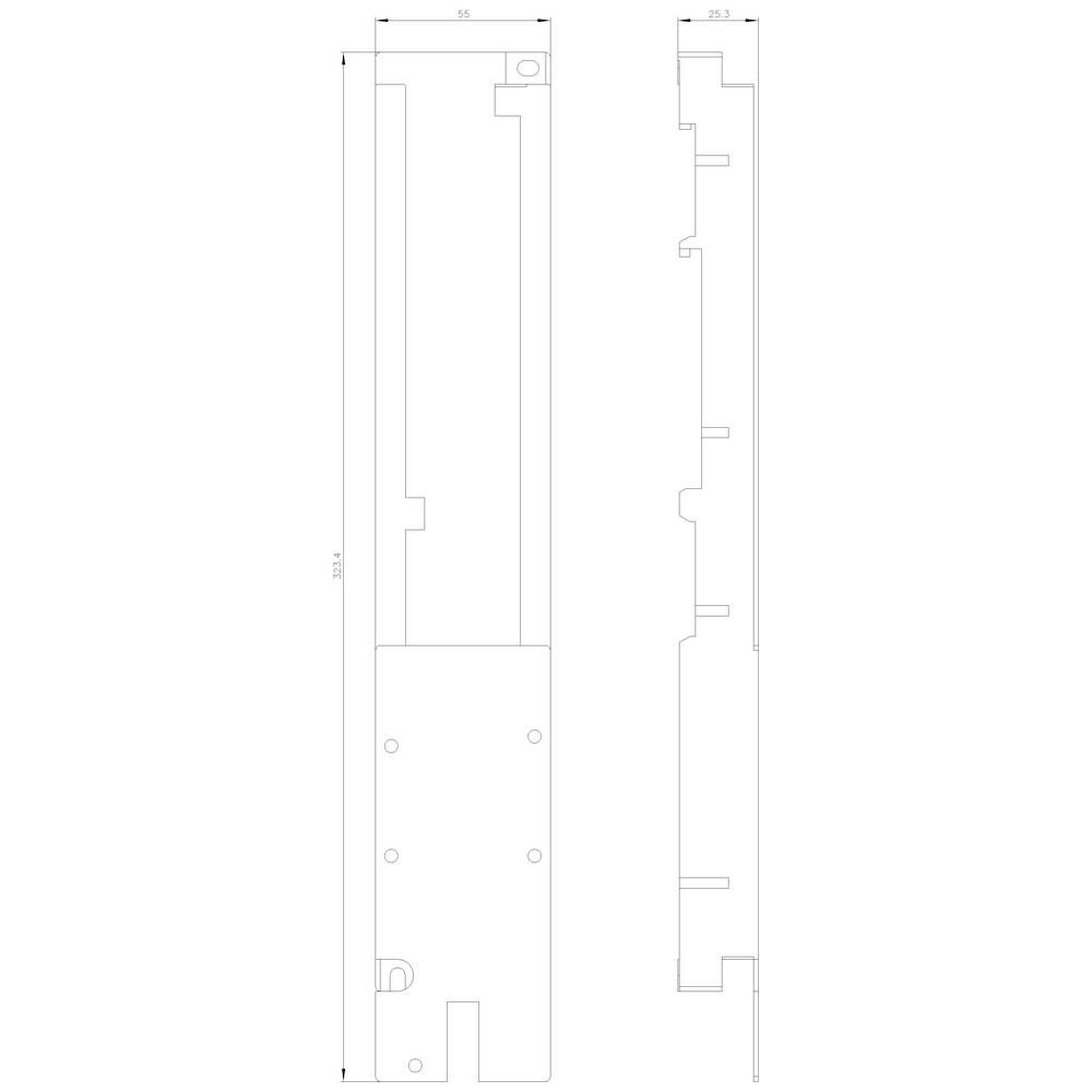 Siemens 3RA2932-1CA00 Hutschienenadapter, zur mechanischen Befestigung v. Leistungsschalter