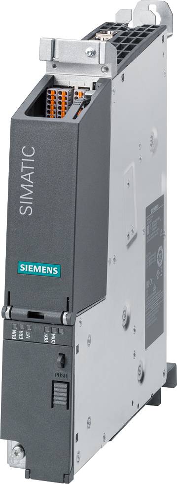 Ein industrielles Siemens SIMATIC S7-1500 Modul, grau mit schwarzen und grünen Aufdrucken, für Automatisierungslösungen.