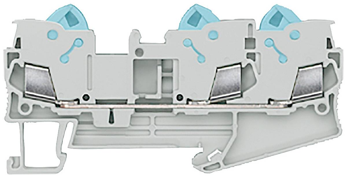 Siemens 8WH30030AF00 Durchgangsklemme Schneidklemmanschluss Grau 50St.
