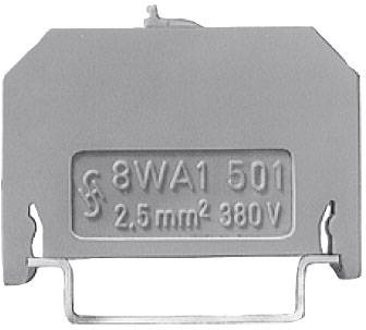 Siemens 8WA1501 Durchgangsklemme Schrauben Grau 1 St.