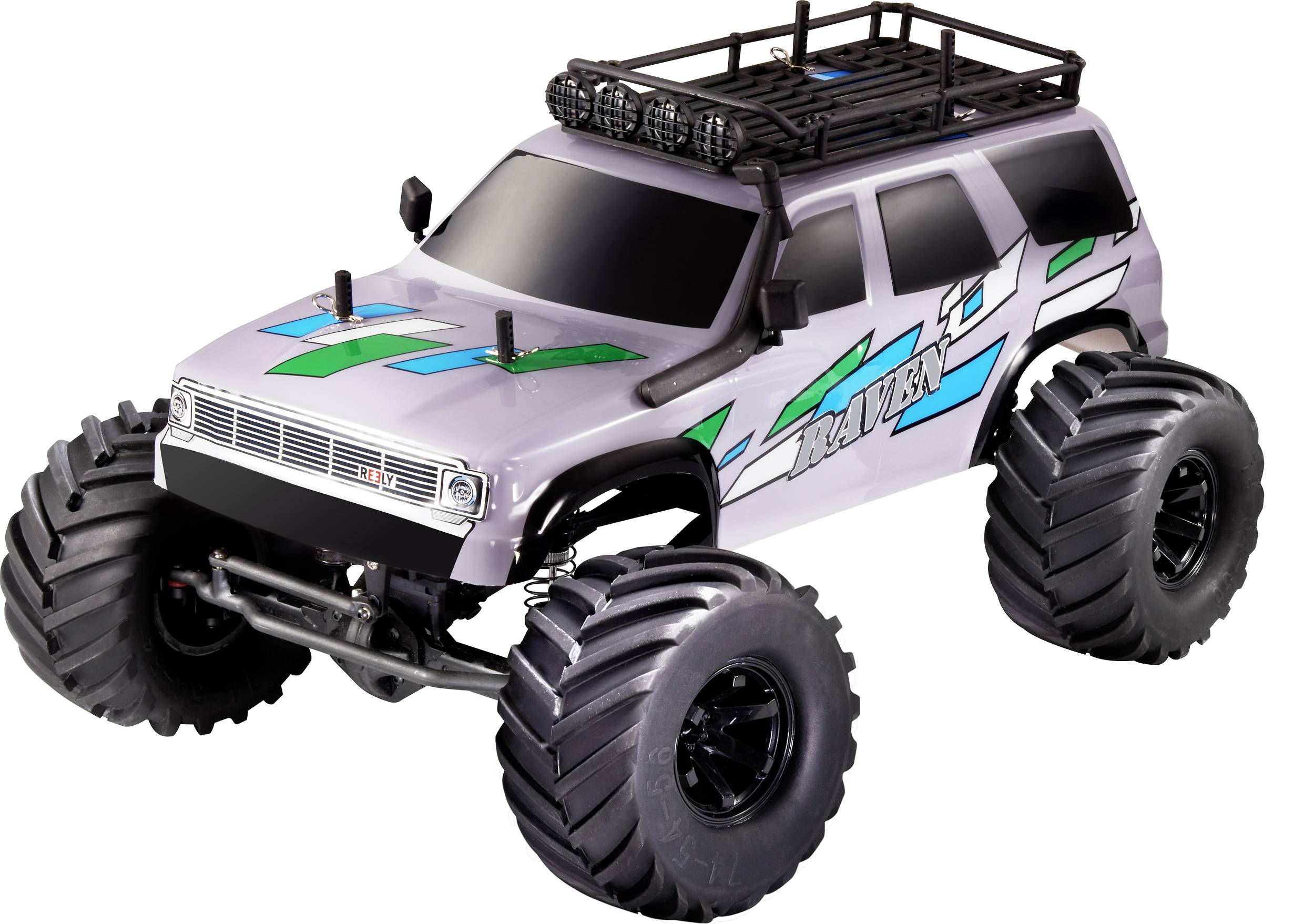 Reely Raven Grau Brushed 1:10 RC Modellauto Elektro Crawler Allradantrieb (4WD) 100% RtR 2,4GHz inkl. Akku, Ladegerät und