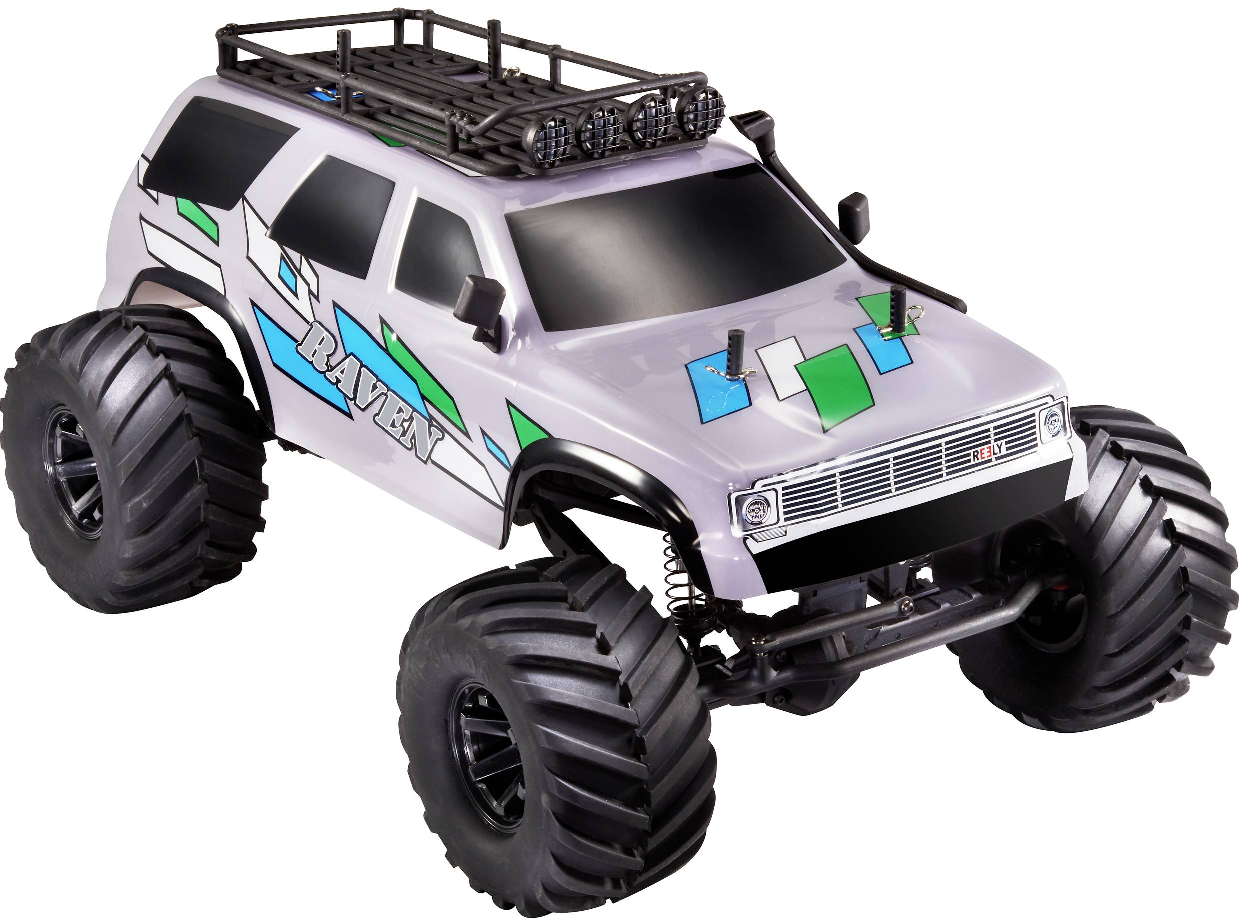 Reely Raven Grau Brushed 1:10 RC Modellauto Elektro Crawler Allradantrieb (4WD) 100% RtR 2,4GHz inkl. Akku, Ladegerät und