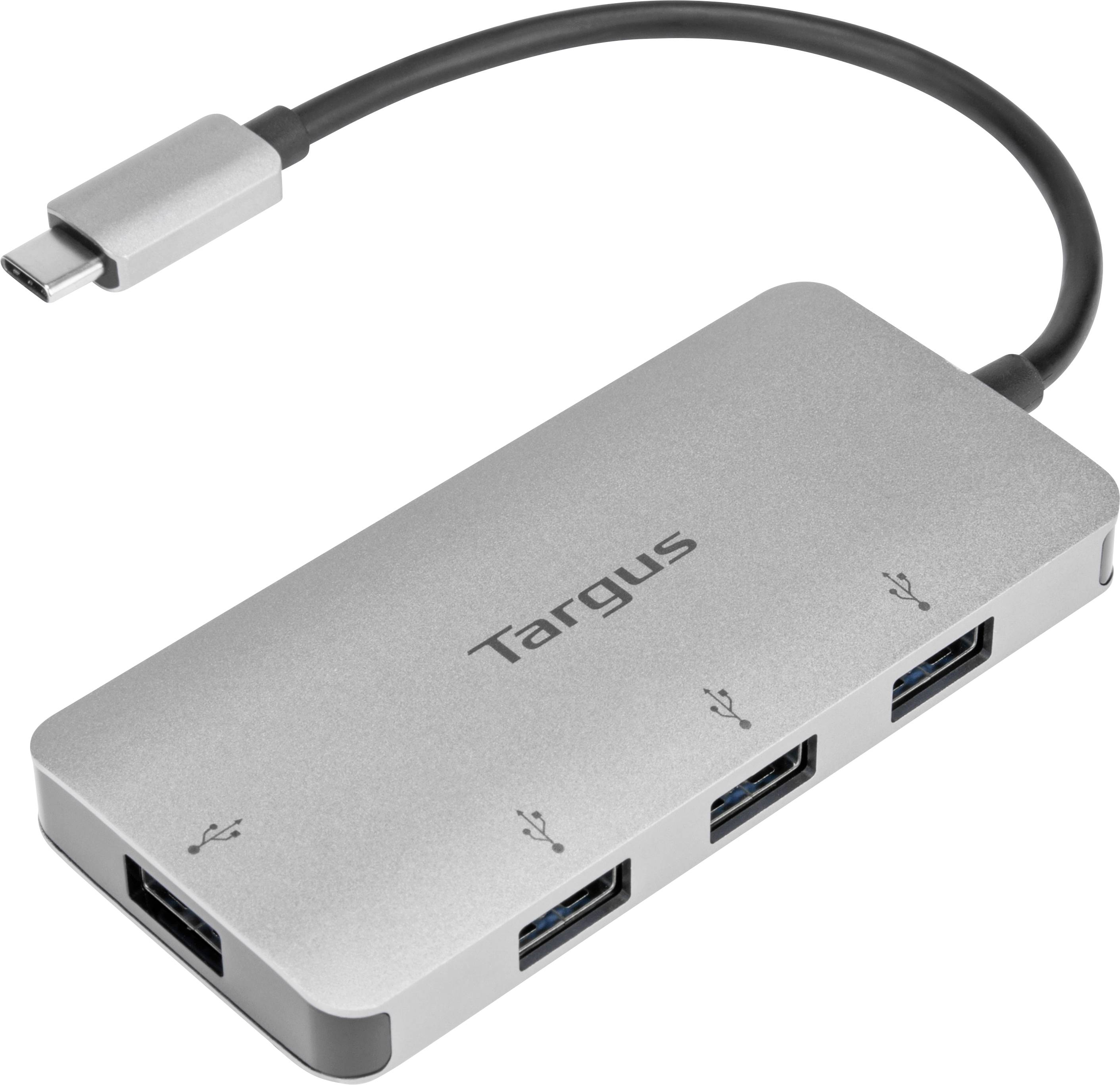 Targus ACH226EU USB-Hub 4 Port USB-A (USB 3.2 Gen 1) Silber USB-C™ to 4-Port USB-A Hub