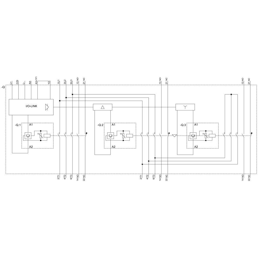 Siemens 3RA2445-8XE32-1NB3 Stern-Dreieck-Kombination 110 kW 690 V/AC mit Varistor 1 St.