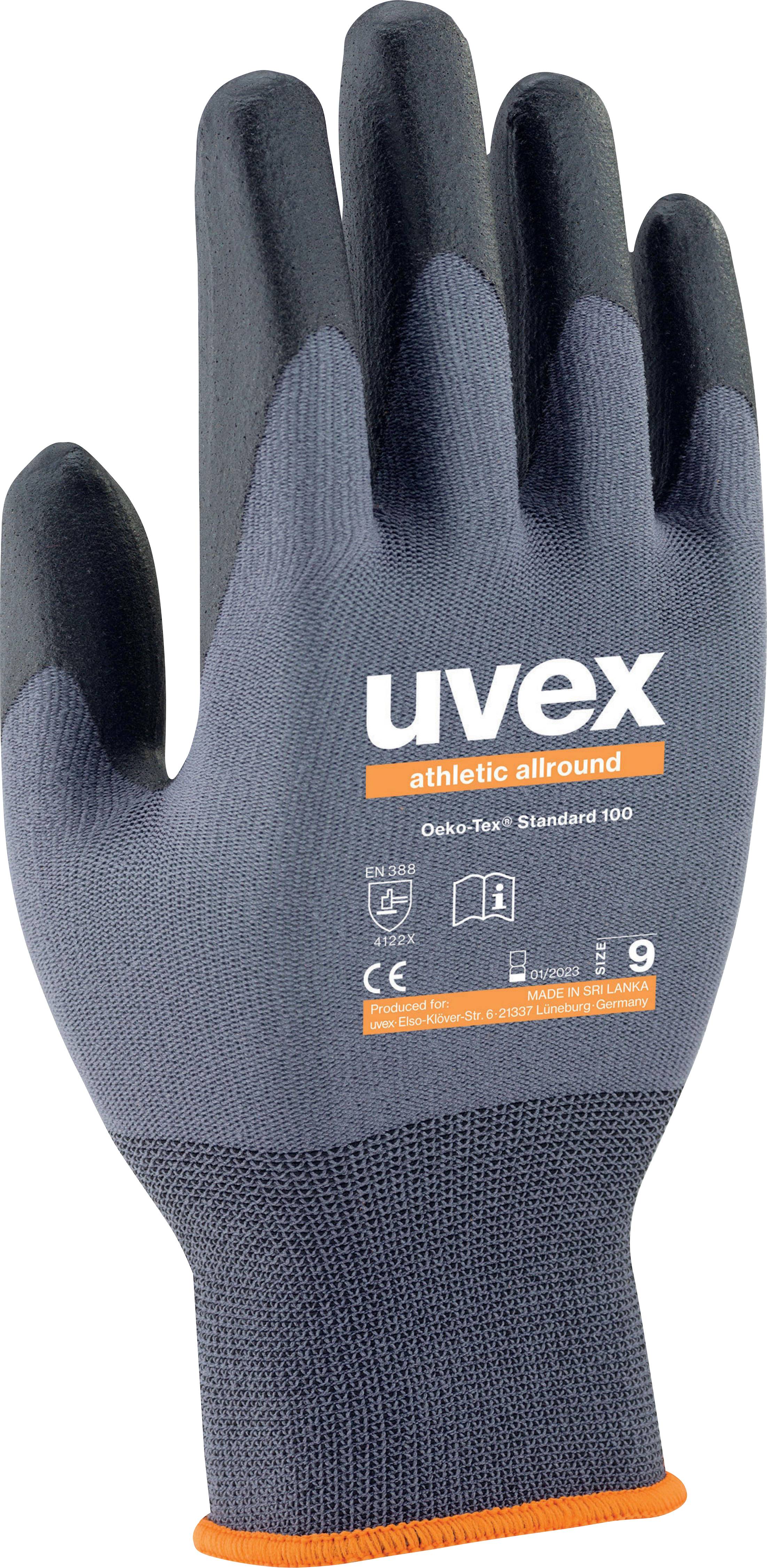 Uvex 6002809 6038 Montagehandschuh Größe (Handschuhe): 9 EN 388:2016 1 Paar