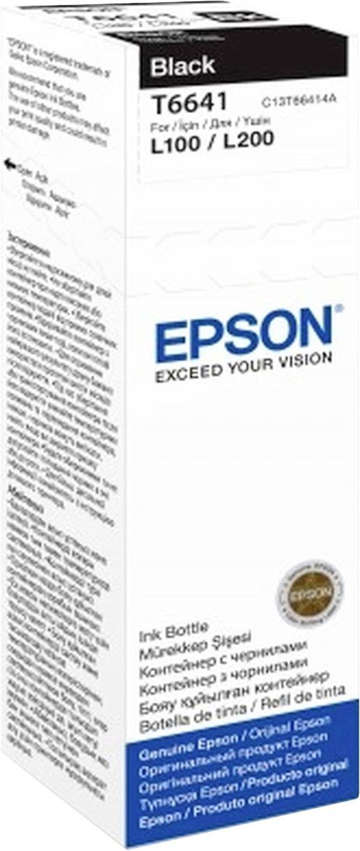 Epson C13T66414A T6641 Nachfülltinte Original Epson Schwarz 70 ml