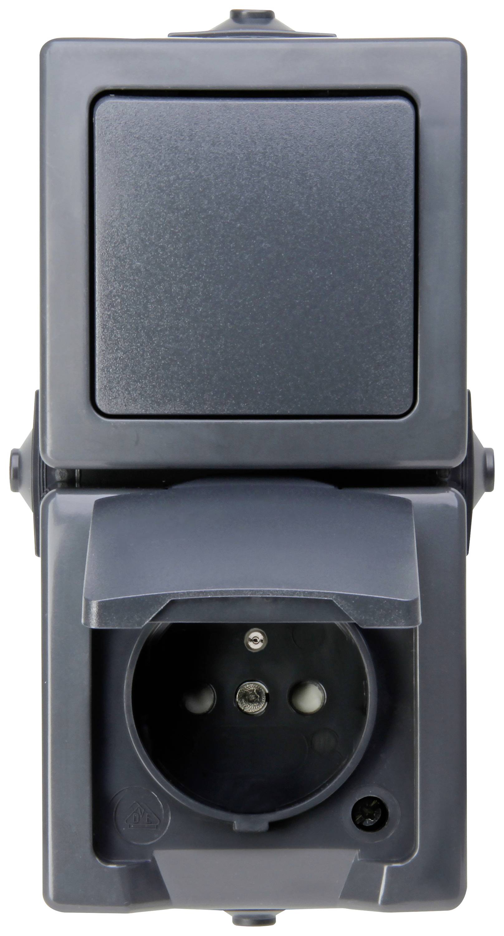 Kopp 136815006 Feuchtraum-Schalterprogramm Nautic Anthrazit 1St.