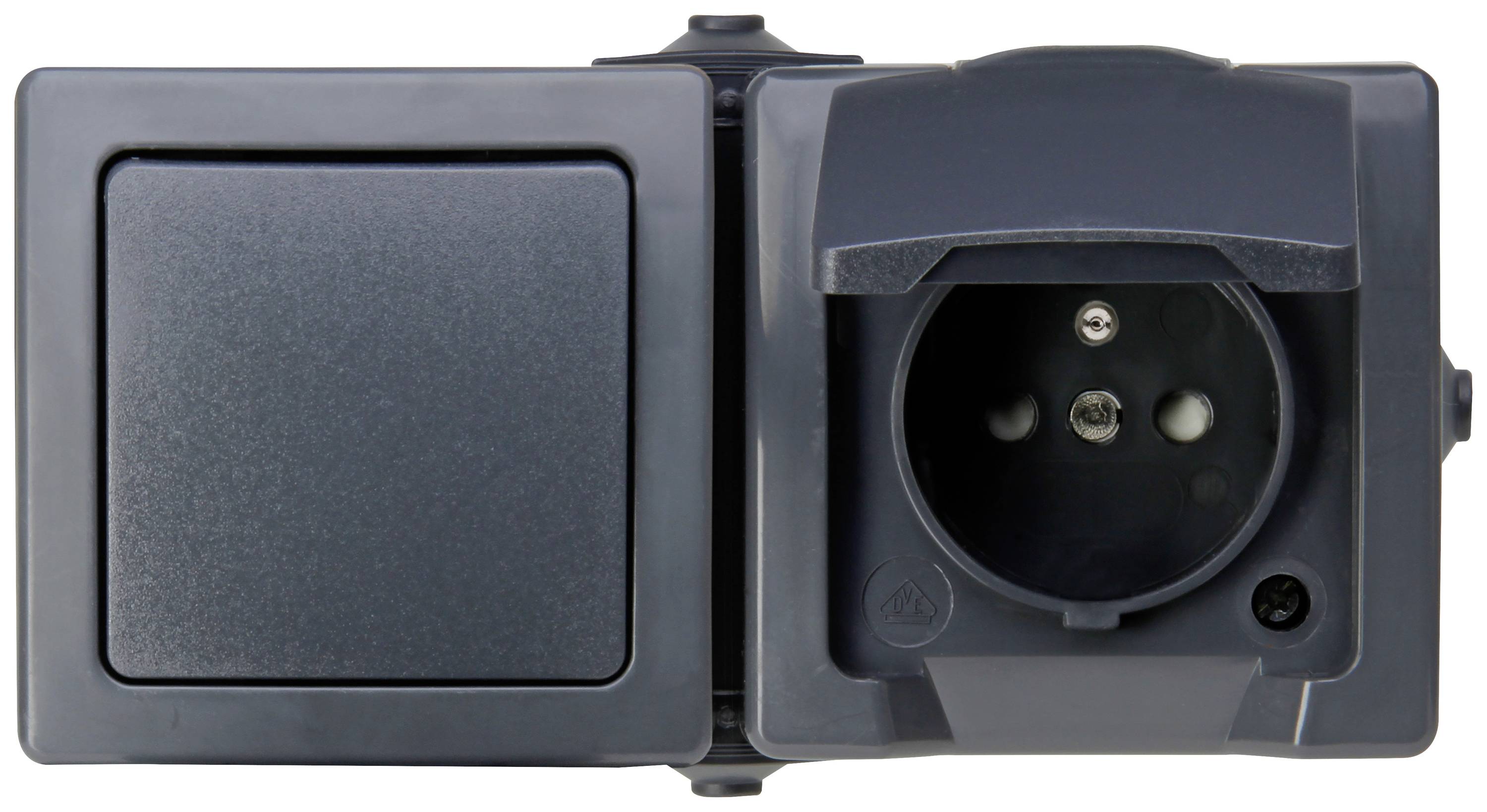 Kopp 134515005 Feuchtraum-Schalterprogramm Nautic Anthrazit 1 St.