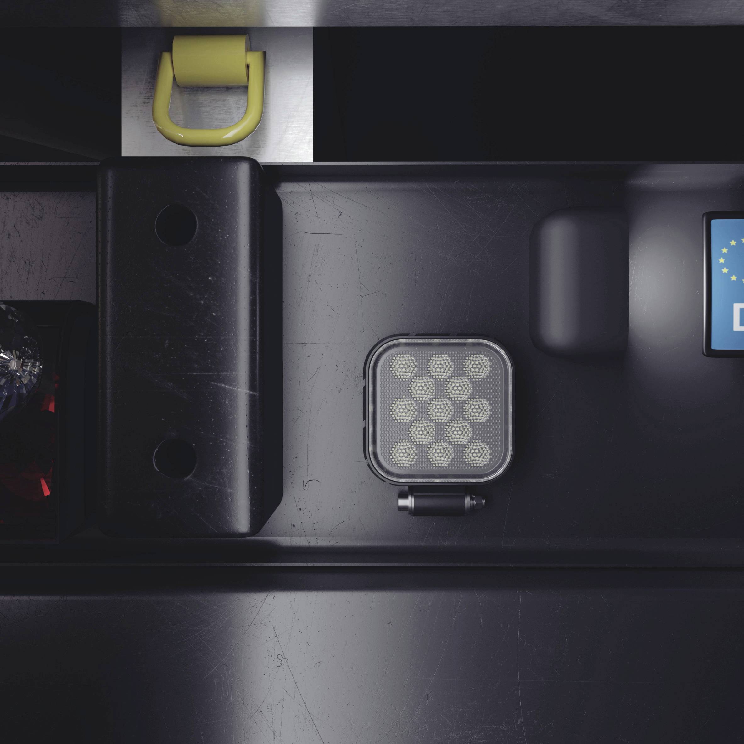 Osram Automotive Rückfahrscheinwerfer 12 V, 24V LEDriving Reversing VX 120S-WD, quadratischer LED Rückfahrscheinwerfer