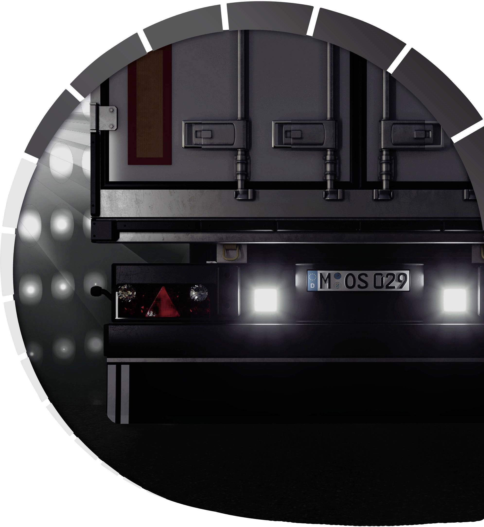 Osram Automotive Rückfahrscheinwerfer 12 V, 24V LEDriving Reversing VX 120S-WD, quadratischer LED Rückfahrscheinwerfer