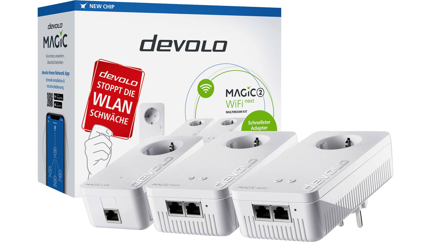Devolo Magic 2 Powerline WLAN Multiroom Starter Kit 2.4 GBit/s ...