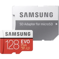 Samsung EVO Plus microSDXC-Karte 128GB Class 10, UHS-I, UHS-Class 3 inkl. SD-Adapter Samsung EVO Plus microSDXC-Karte 128GB Class 10, UHS-I, UHS-Class 3 inkl. SD-Adapter