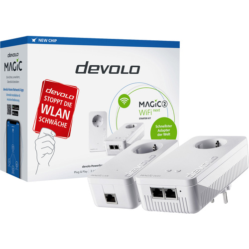 Devolo Magic 2 WiFi next Starter Kit Kit de démarrage CPL Wi-Fi 8614 DE, AT Powerline, WiFi 2400 MBit/s