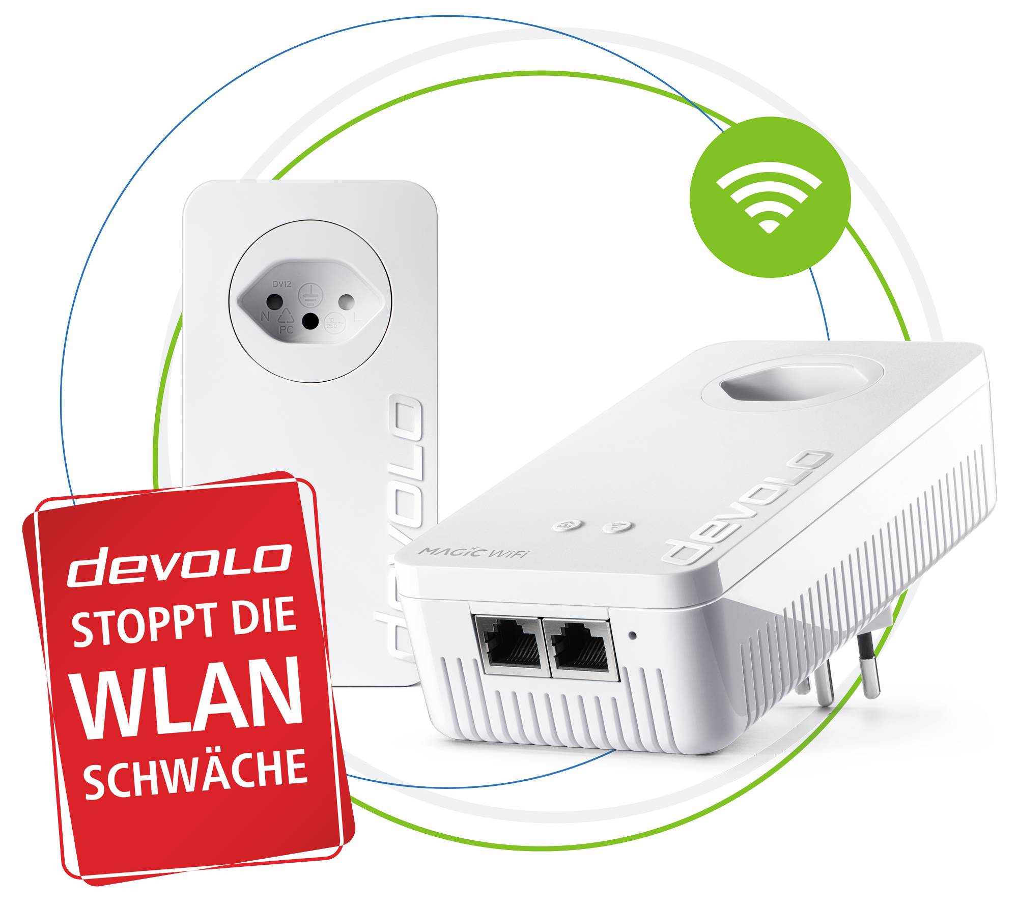 Devolo Magic 2 WiFi next Starter Kit Powerline WLAN Starter Kit 8620 CH Powerline, WLAN 2400 MBit/s