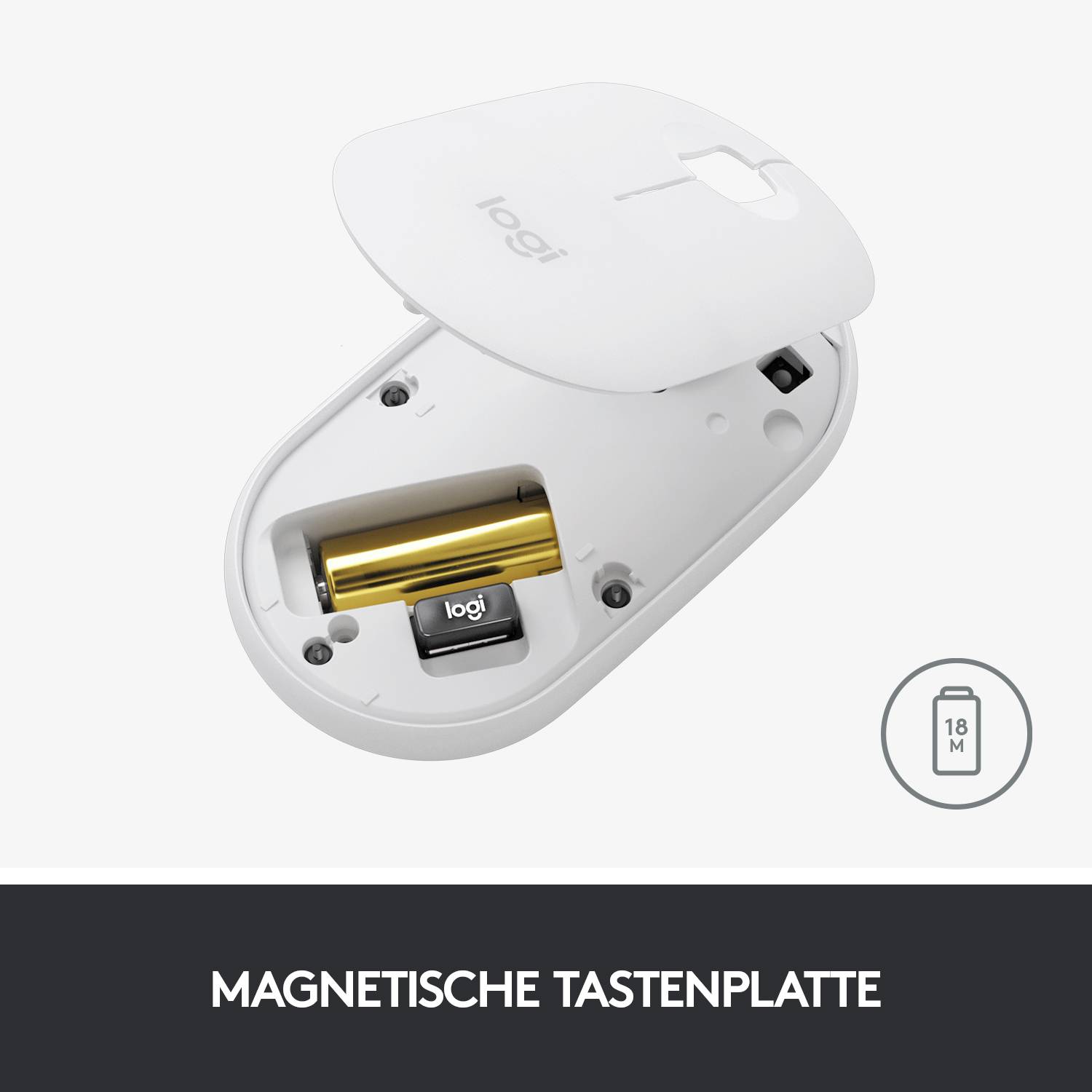 Logitech Pebble M350 Maus Bluetooth®, Funk Optisch Schwarz 3 Tasten 1000 dpi Geräuscharme Tasten