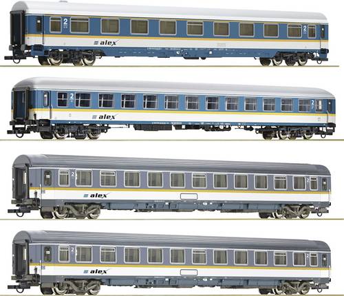 Roco 74092 4-tlg. Set: Reisezugwagen, alex