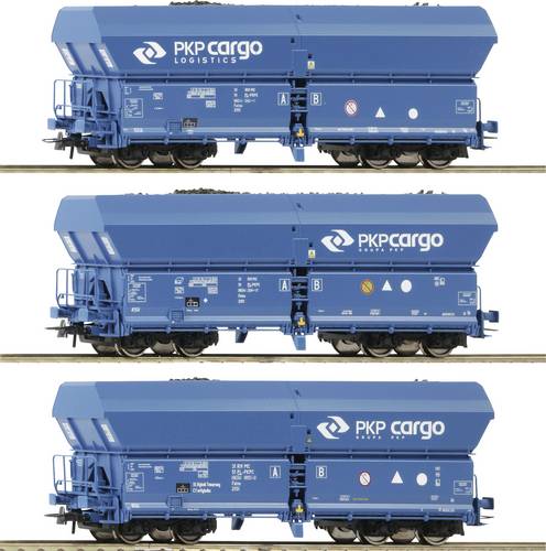 Roco 76046 3-tlg. Set: Selbstentladewagen, PKP Cargo