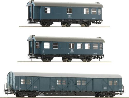Roco 67198 3-tlg. Set: Bauzugwagen, DB