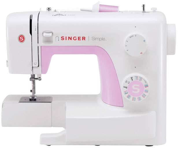 Singer Freiarmnähmaschine Simple 3223 Weiß, Pink