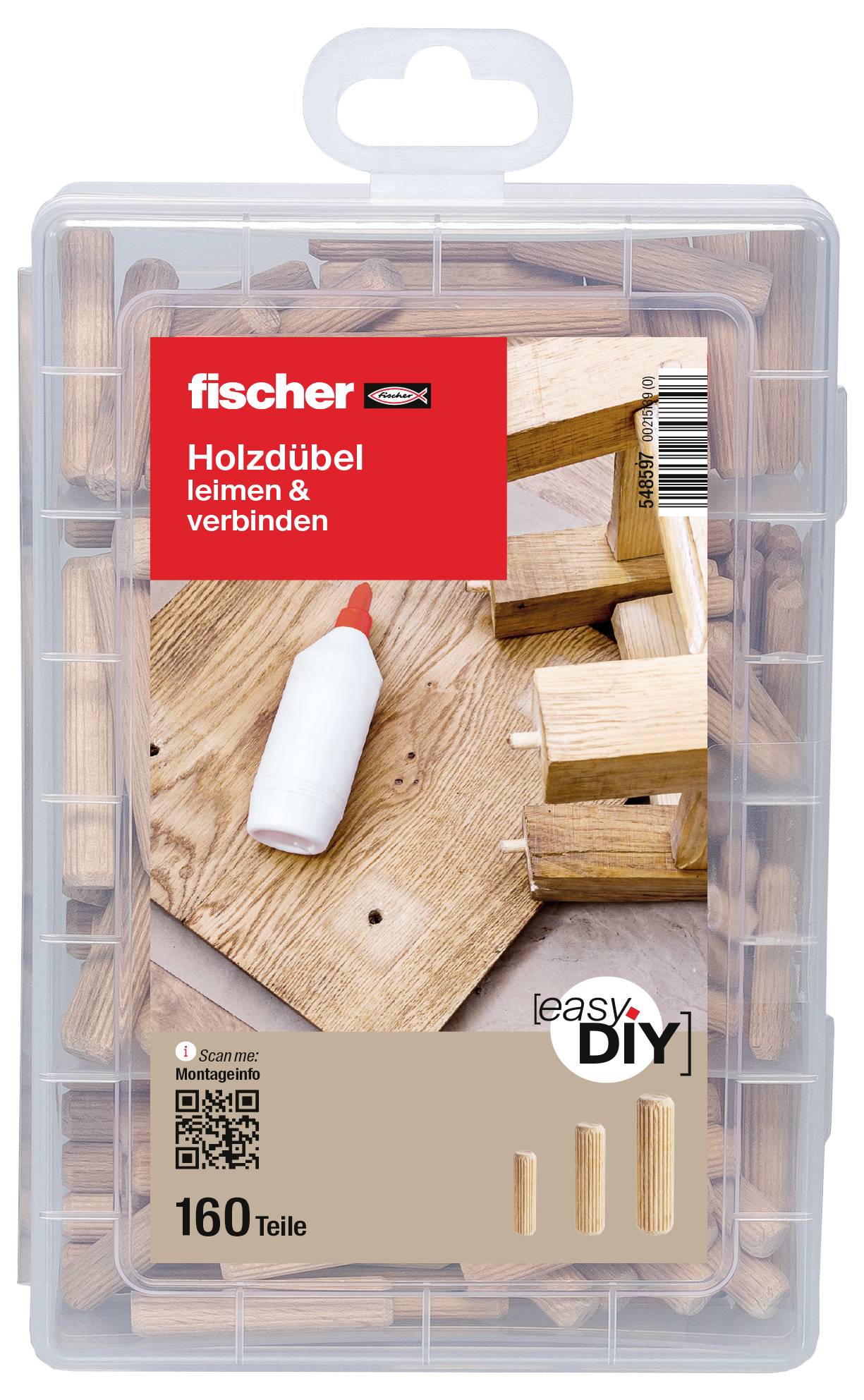 Fischer 548597 Praktische Helfer Dübel-Sortimentsbox 1 Set