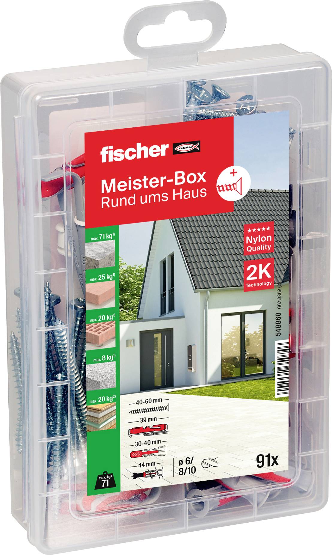 Fischer 548860 DUO-Line Dübel-Sortimentsbox 1 Set