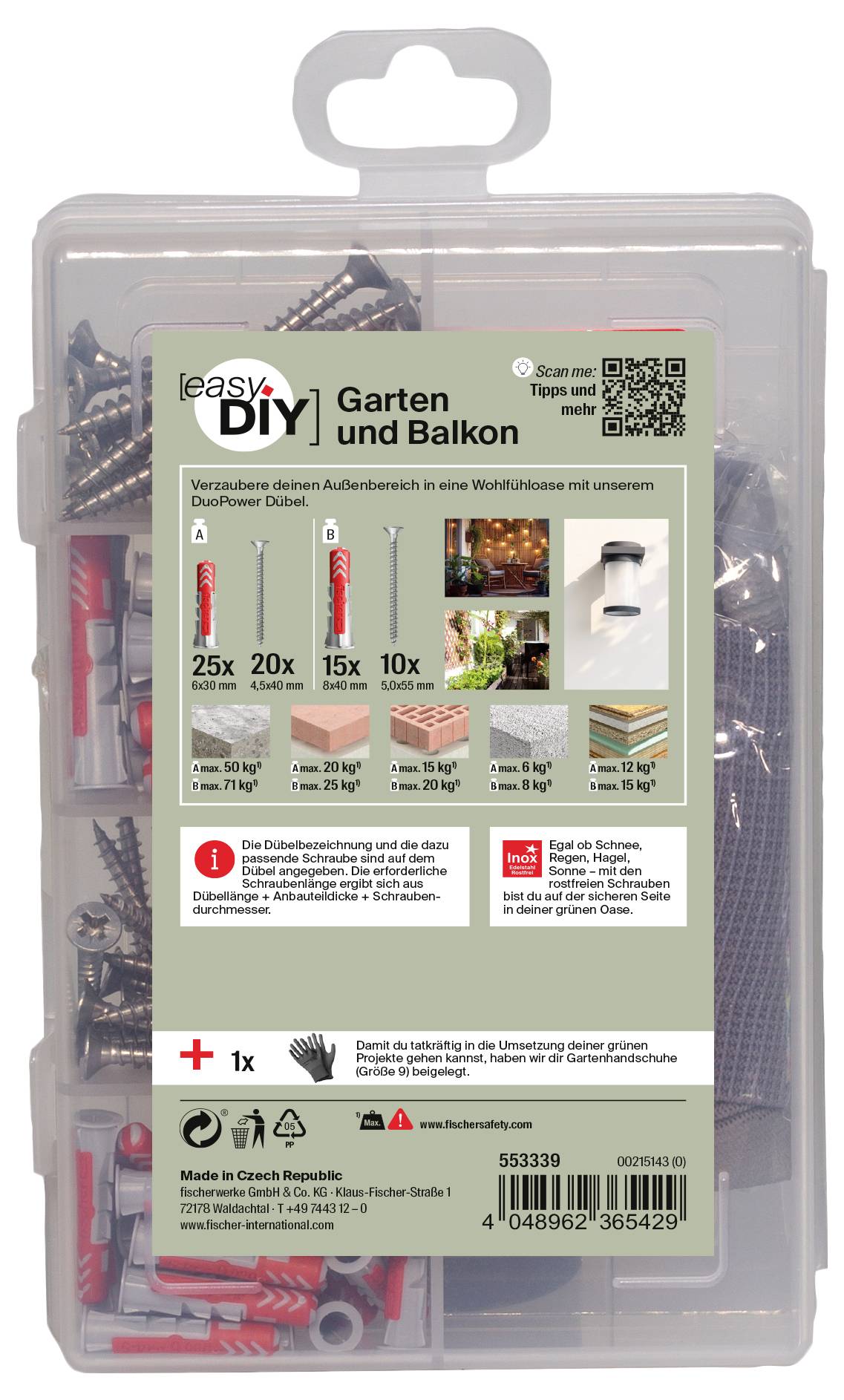 Fischer 553339 Befestiger-Sortiment Inhalt 1 Set