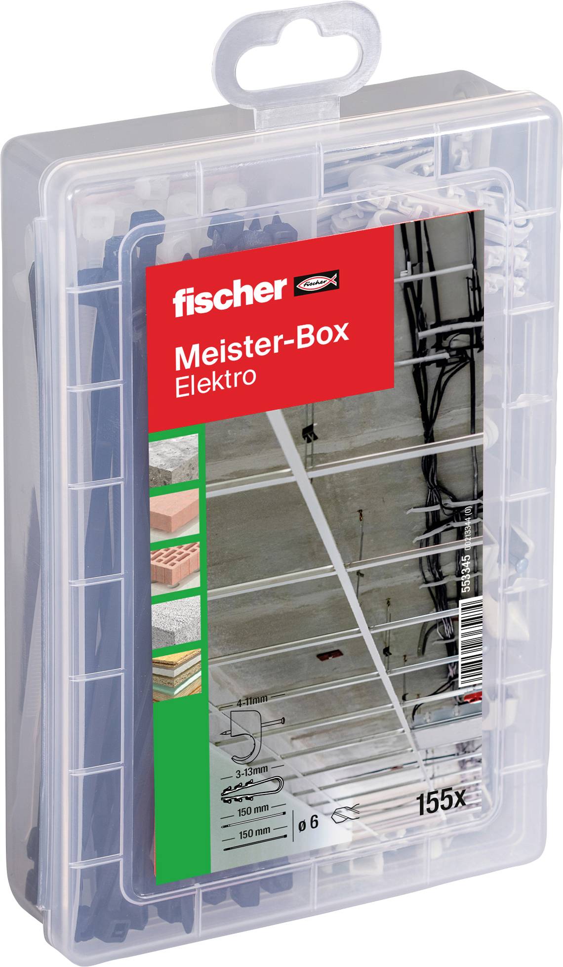 Fischer 553345 Praktische Helfer Dübel-Sortimentsbox 1 Set