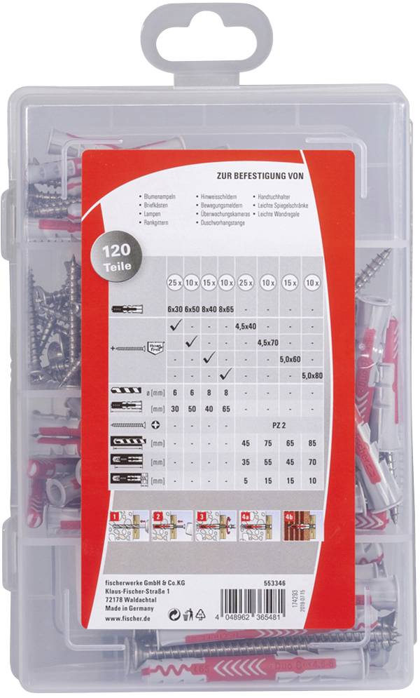 Fischer 553346 Praktische Helfer Befestigungsset 1 Set